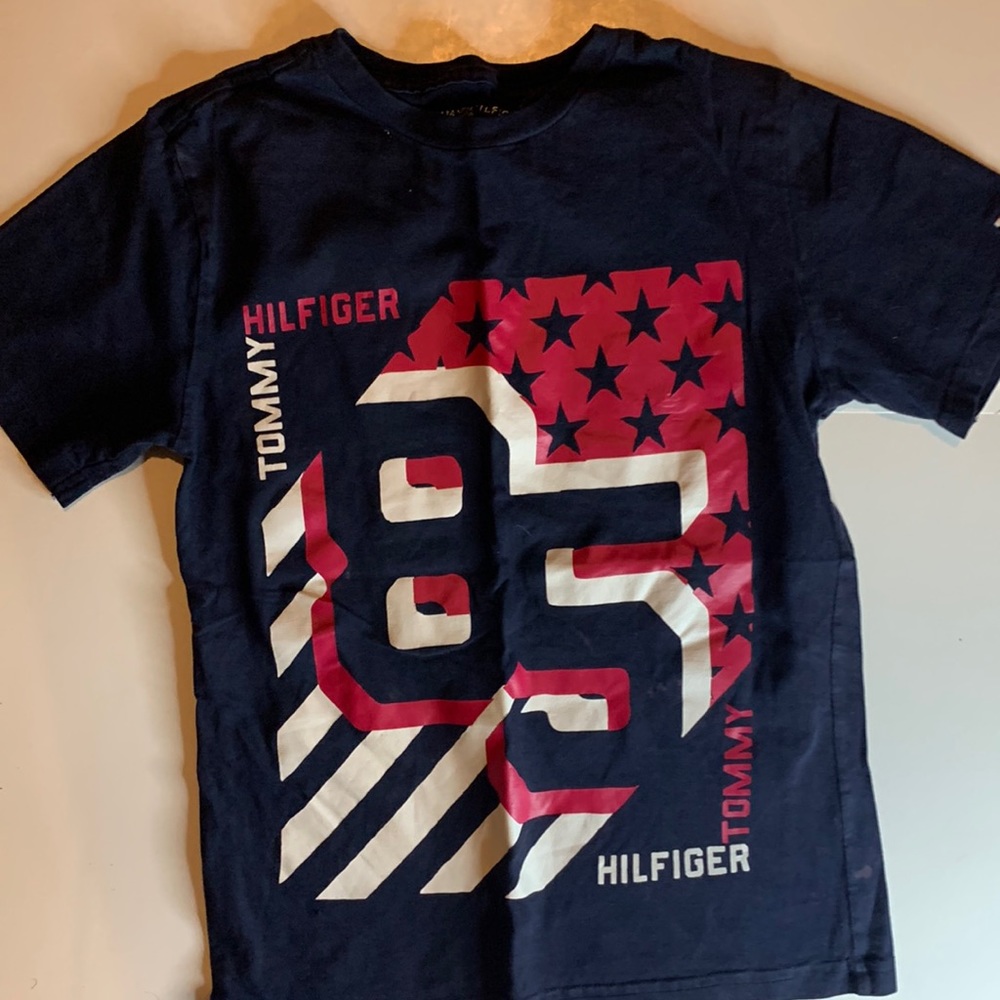 Boys size small multicolor, Tommy Hilfiger shirt